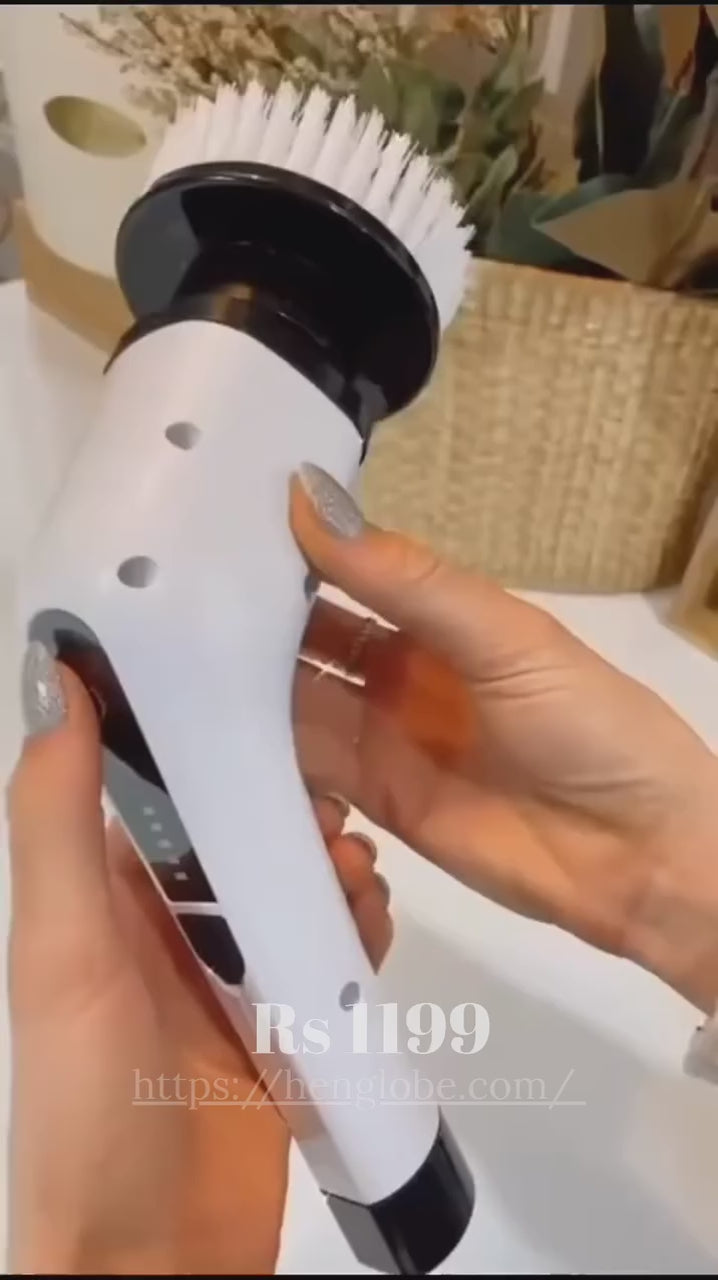 9-in-1 Cordless Electric Spin Scrubber With Extendable Handle